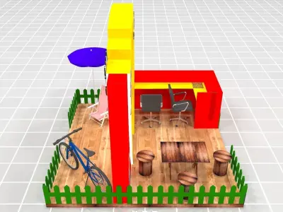 Mall Podiums 3D model