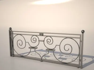 Free Architectural Fence Free 3D model