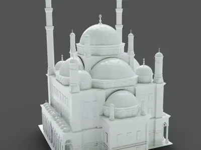 3D Model Masjid Packed Bundle