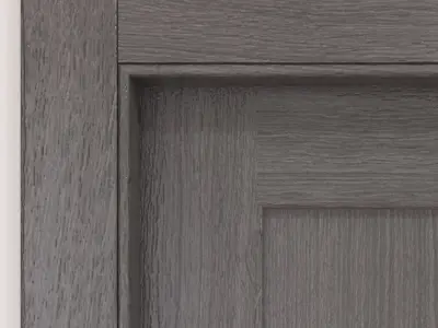 Modern interior gray oak solid door 3D model