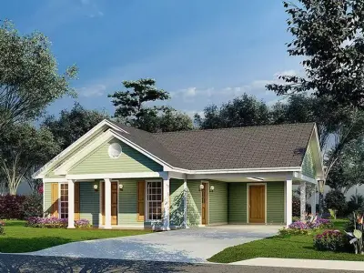 Complete House Plan with 3D Model  Ready for Construction 3D model