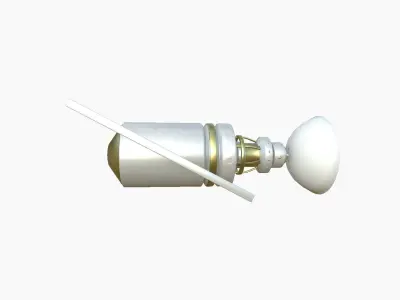 Satellite D02 Gold - SciFi Space Design Low-poly 3D model