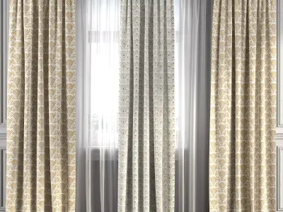 Curtain Set 231 3D model