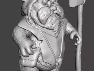 STL File 3D Ewoks CHUKHA 3D print model 3D print model  3D print model