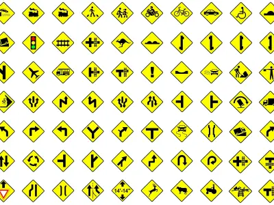 Road signs Pack  3D  model 3D model
