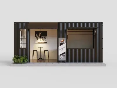 Container Cafe 2 3D model