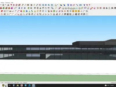 showroom designer office building 3D model 3D model