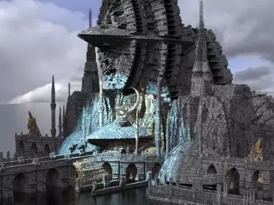 Covenant City Extended Tech Kit bash 3D model