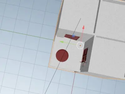 HOUSE with door in middle 3D model