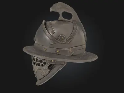 Gladiators Helm Ancient Combat Helmet Model 3D model
