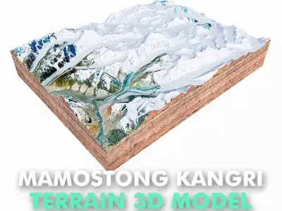 Mamostong Kangri India 3D model