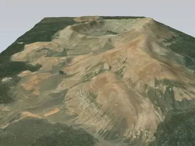 Caldera Blanca 3D model Low-poly 3D model