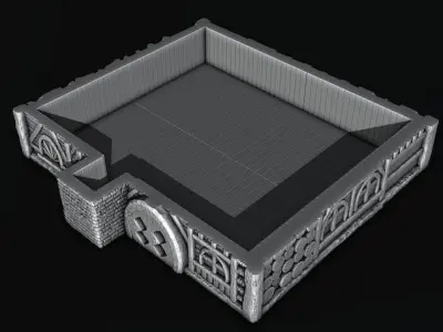 medieval house 3D print model