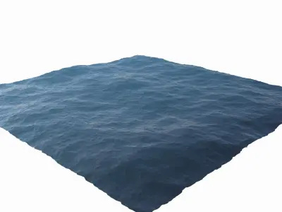 Ocean square of water 3D model