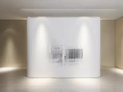 Pop Up backdrop straight 3D model