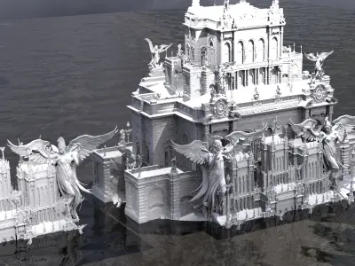 Victorian Angel towers 2 3D model