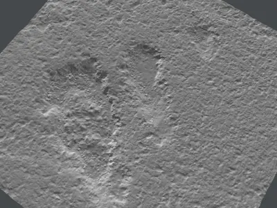 roadbump01 piece of dirt 3D model