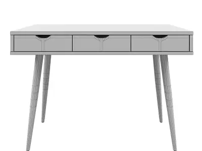 Neptune desk white 3D model