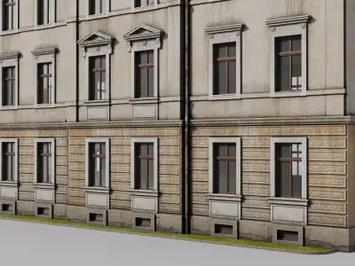 Classic building Low-poly 3D model buy
