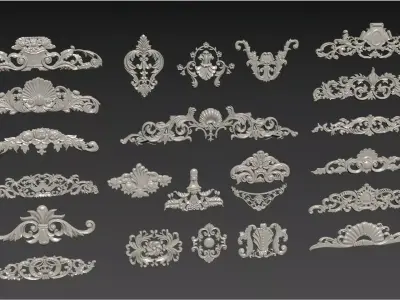  plaster carving 3D model