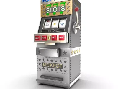 A slot machine or gamble machine 3D model