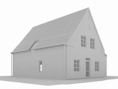 Danish Family House 3D model