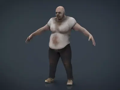 Fat Zombie 3D model