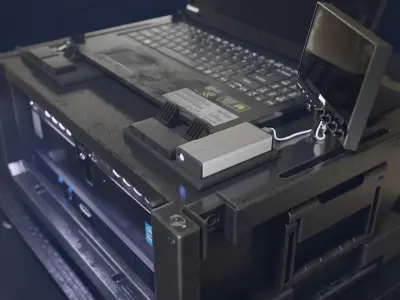  DIT Station Low-poly 3D model