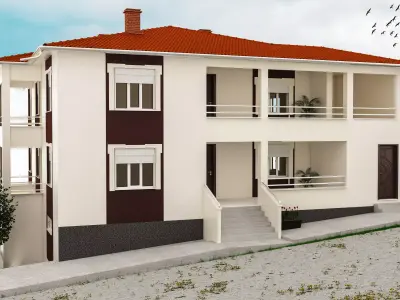 Dublex Villa Low-poly 3D model