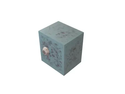 Cartoon Safe Box v1 005 Low-poly 3D model