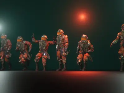 Space Adventurer Low-poly 3D model