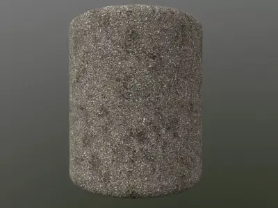 PBR Scanned Gravel Asphalt Texture