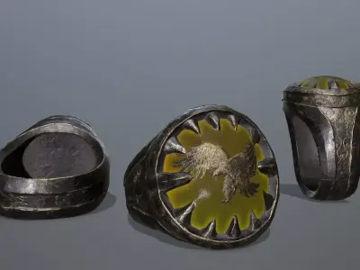 Power Ring Low-poly 3D model