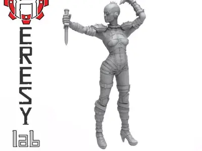 Heresylab - Female Assassin 2 3D print model