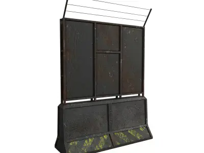 Concrete RoadBlock Barrier Barricade 3D model order
