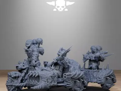 Corrupted Guard Bikers 3D print model