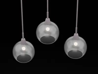 Dangling Lights Low-poly 3D model