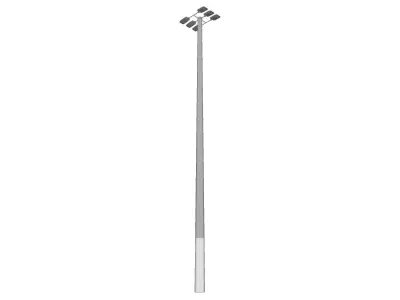 Concrete Lamp Post - Light Pole - Light Post - Street Light 16 3D model