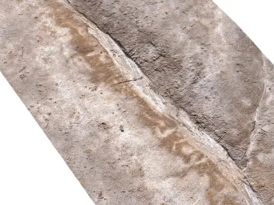 Trace of a stream 3D model