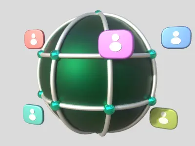 3D app web Icon Low-poly 3D model-06 Low-poly 3D model