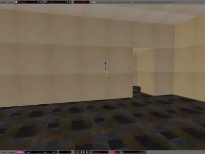 2 story house  apartment or room Low-poly 3D model