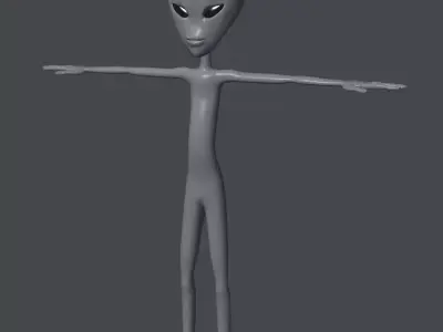 Grey Alien 3D model
