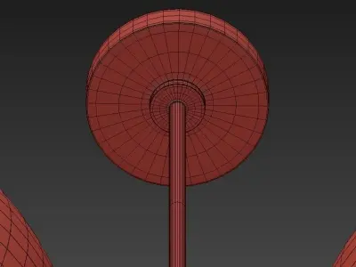 BALLROOM chandelier with glass globes 3D model