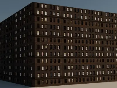 Building 10 Low-poly 3D model buy