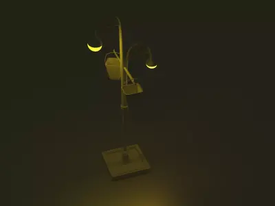 Beautiful Modern Street Light 3D model