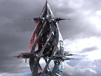 Spiral ascension sky Watcher Tower 3D model