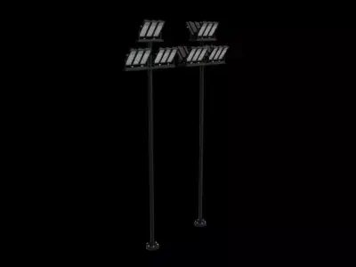 LED street lights 3D model