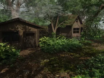 Village Scene 3D model