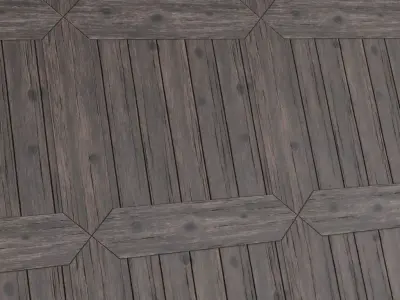 Scratched Antique Dark Wood PBR Seamless Texture