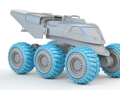 Sci-fi Mobile Scientific Station 3D print model